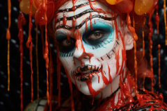 itarle_a_close_up_of_a_womans_face_covered_in_paint_holding_hot_ea7ce96f-e34d-4b93-a457-e22cdc3edf7e